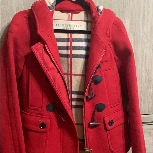 Burberry Pea coat with hood